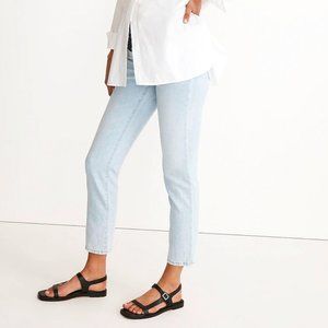 NEW Madewell Over the Belly Maternity Jean Cropped